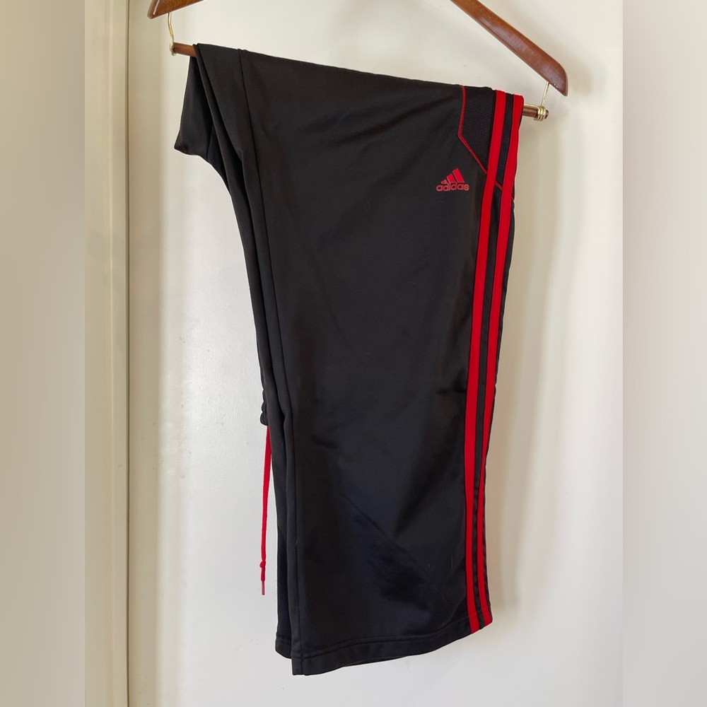 Adidas Men's Black and Red Pants